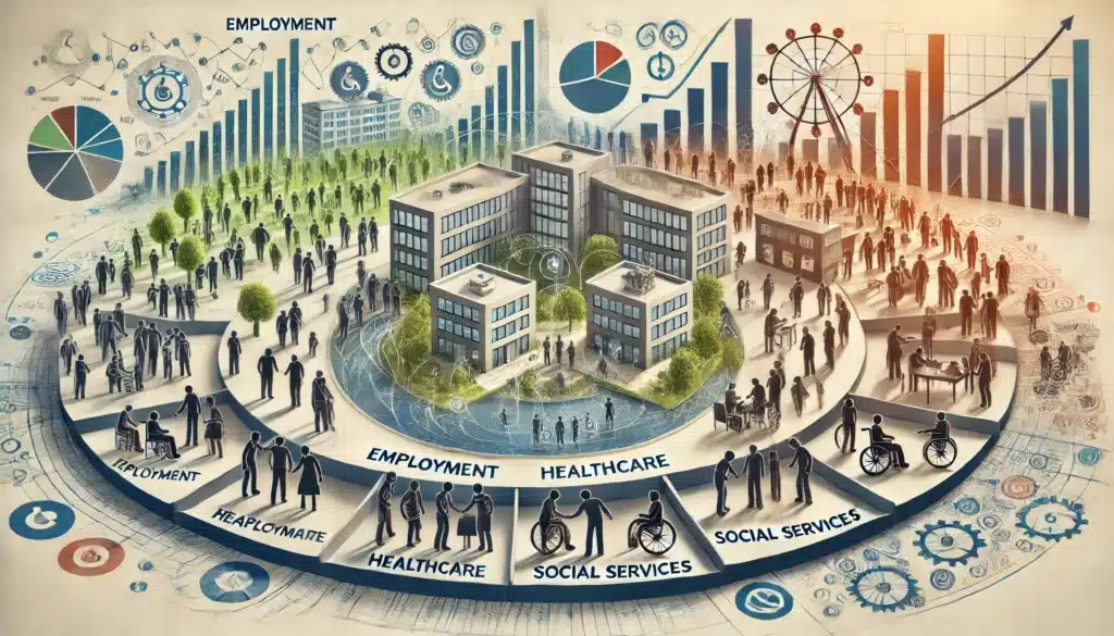 In the current political landscape, presidential candidates are proposing various policy changes, some of which involve cutting or adding programs that directly impact the disabled community. These proposals carry significant economic implications, not just for the individuals affected, but for the broader economy as well. Understanding this interconnectedness is crucial for assessing the potential outcomes of these policy decisions. Programs Targeted for Cuts or Additions Social Security Disability Insurance (SSDI) and Supplemental Security Income (SSI): Potential Cuts: Some candidates, particularly those with conservative fiscal agendas, have proposed tightening eligibility for SSDI and SSI or reducing benefits. These programs are lifelines for many disabled individuals, providing financial support that allows them to meet basic needs. Potential Additions: On the other side, progressive candidates often advocate for expanding these programs to cover more individuals and increase benefit amounts, recognizing the growing cost of living and the challenges faced by disabled individuals. Medicaid Expansion and Healthcare Reforms: Potential Cuts: Proposals to reduce federal spending on Medicaid or convert it into block grants could significantly impact disabled individuals, who rely on Medicaid for essential healthcare services. Potential Additions: Some candidates support expanding Medicaid and other healthcare services, ensuring broader access to care, including home and community-based services (HCBS) that allow disabled individuals to live independently. Workforce Development and Employment Programs: Potential Cuts: Some fiscal conservatives argue for reducing funding for workforce development programs aimed at helping disabled individuals find employment, citing concerns about federal spending. Potential Additions: Conversely, other candidates emphasize the need to increase funding for vocational training and employment support programs to help disabled individuals enter or re-enter the workforce. Economic Implications of Cutting Programs for the Disabled Cutting programs that support disabled individuals can have significant ripple effects on the broader economy: Employment Rates: Impact: Cutting workforce development programs could lead to lower employment rates among disabled individuals. This not only affects their personal financial stability but also reduces overall workforce participation, leading to a potential loss in economic productivity. Healthcare Costs: Impact: Reductions in Medicaid or healthcare support could lead to higher out-of-pocket costs for disabled individuals, many of whom are already economically vulnerable. This could result in increased reliance on emergency services, driving up healthcare costs for the entire system. Societal Well-Being: Impact: The well-being of disabled individuals is closely linked to their ability to access necessary services and support. Cuts to these programs could lead to higher rates of poverty and homelessness, increasing the demand for social services and potentially leading to greater societal instability. The Importance of Supporting Disabled Individuals for Economic Stability Maintaining and expanding support for disabled individuals is not only a matter of social justice but also of economic pragmatism: Statistics and Case Studies: Economic Contribution: Studies have shown that when disabled individuals are supported in accessing employment, they contribute to the economy through taxes, consumer spending, and reduced reliance on public assistance. For example, the National Disability Institute (NDI) reports that increasing employment rates among disabled individuals could add billions to the economy. Healthcare Savings: Expanding access to preventative care and home-based services can reduce long-term healthcare costs. The Center for American Progress (CAP) highlights that investing in HCBS saves money by reducing the need for more expensive institutional care. Expert Opinions: Economic Experts: Economists argue that cuts to social programs can lead to greater economic inequality, which stifles overall economic growth. Nobel laureate Joseph Stiglitz has pointed out that a strong social safety net is crucial for sustaining consumer demand, a key driver of economic growth. Sector-Specific Impacts of Policy Changes Different sectors of the economy could face specific challenges depending on the proposed policy changes: Healthcare Sector: Challenges: Reductions in Medicaid funding could lead to hospital closures, especially in rural areas, and decrease the availability of specialized care for disabled individuals. This would strain the healthcare system and potentially increase costs for all patients. Labor Market: Challenges: Without adequate support, disabled individuals may be unable to participate fully in the workforce, leading to a talent gap and reducing diversity in the workplace. This could also increase the demand for public assistance programs, further straining government resources. Social Services: Challenges: Cuts to disability programs could increase demand for other social services, such as food assistance and housing support, creating a domino effect that places additional pressure on these systems. Conclusion The proposals to cut or add programs for the disabled have far-reaching implications that extend beyond the individuals directly affected. These decisions can impact employment rates, healthcare costs, and overall economic stability. It is essential to consider the long-term consequences of these policy changes and recognize the interconnectedness between disability support programs and the broader economy. Maintaining and enhancing support for disabled individuals not only promotes social equity but also contributes to a stronger and more resilient economy. The discussion above underscores the need for informed and compassionate policy-making that considers the full scope of these issues, ensuring that decisions made today do not lead to greater challenges in the future.